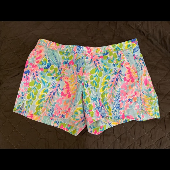 Lilly Pulitzer Ocean View Shorts S Catch the Wave - Picture 3 of 7